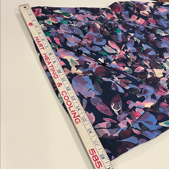 NWT Talbots Navy and Pink Floral Quarter-Zip Pullover. Size Petite Small - Picture 11 of 15